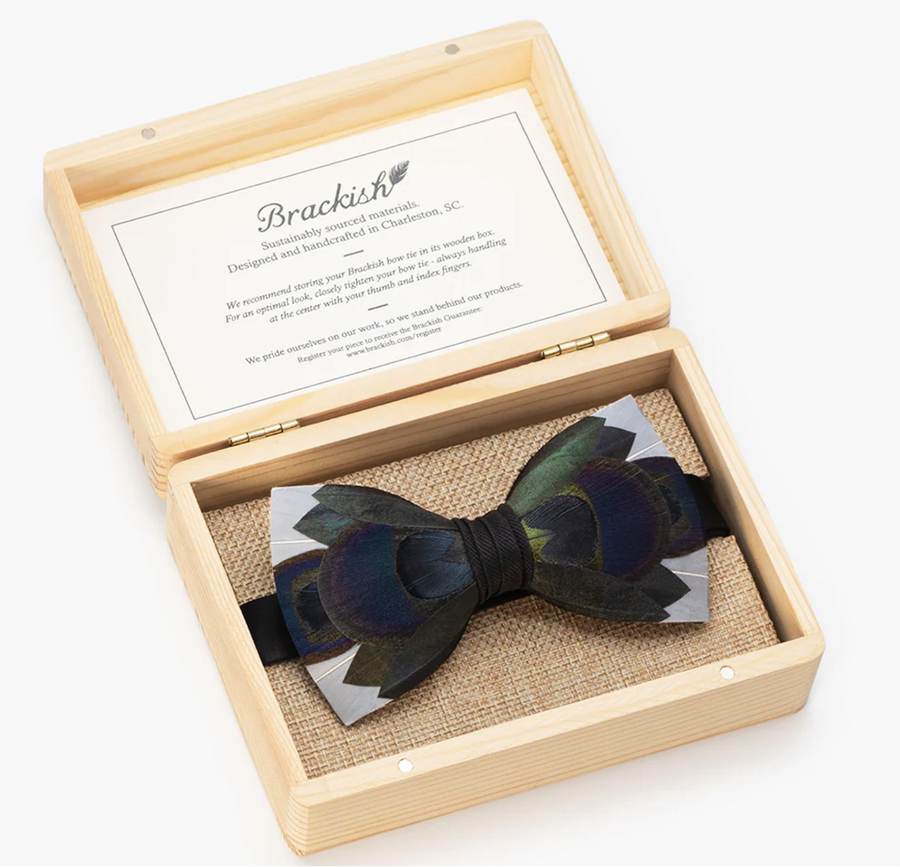 Kachemak Feather Bow Tie – Amy Atelier