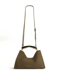 Poline Midi Bag in Cocoa Suede by BRONX AND BANCO - View 5