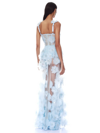 Rosalie 3D Powder Blue Gown by BRONX AND BANCO - View 2