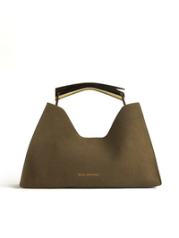 Poline Midi Bag in Cocoa Suede by BRONX AND BANCO - View 7