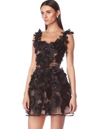 Rosalie Noir Mini Dress by BRONX AND BANCO - View 4