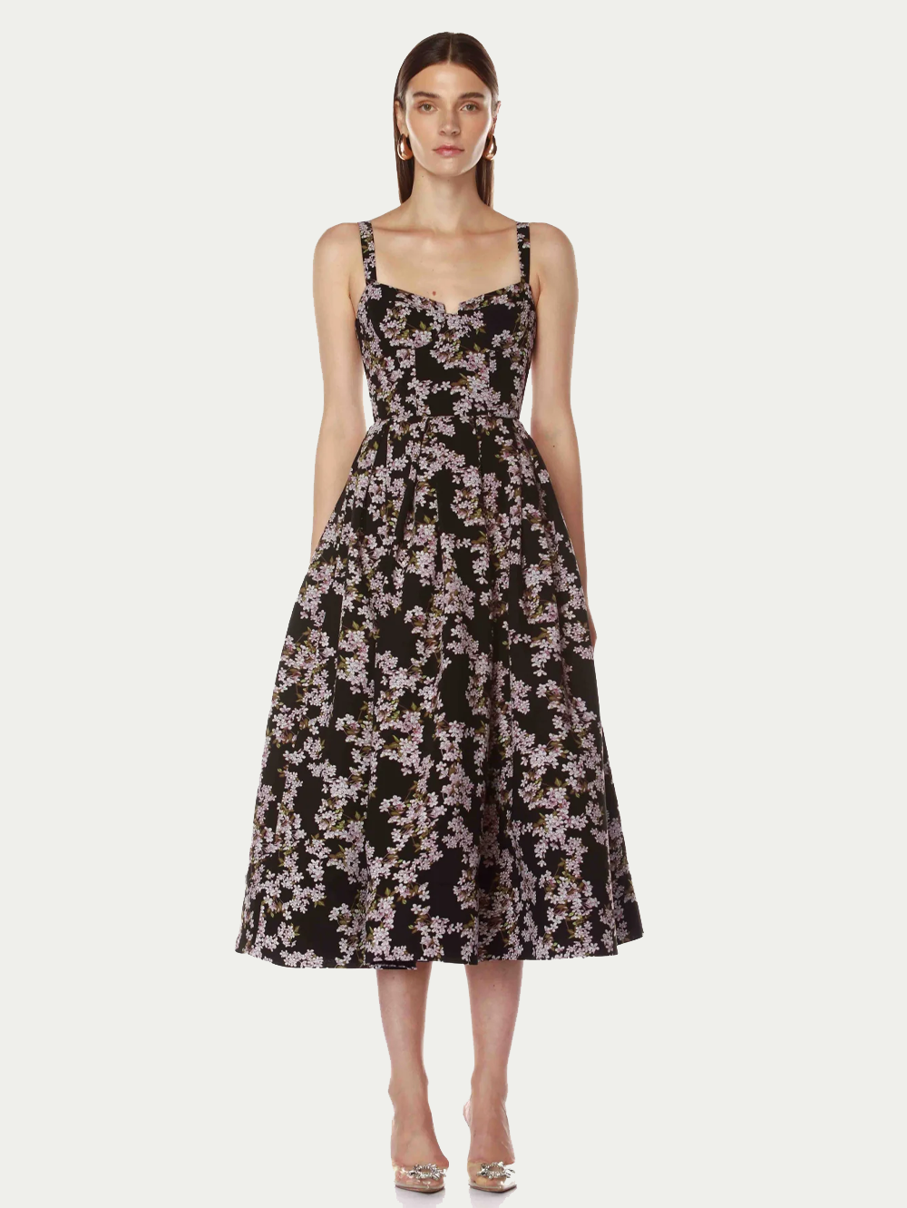 Lydia Black Multi Midi Dress