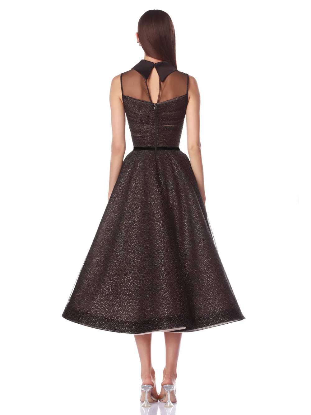 Charlotte Black Midi Dress