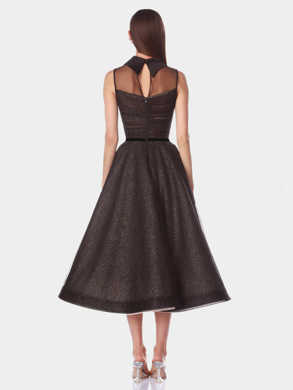 Charlotte Black Midi Dress