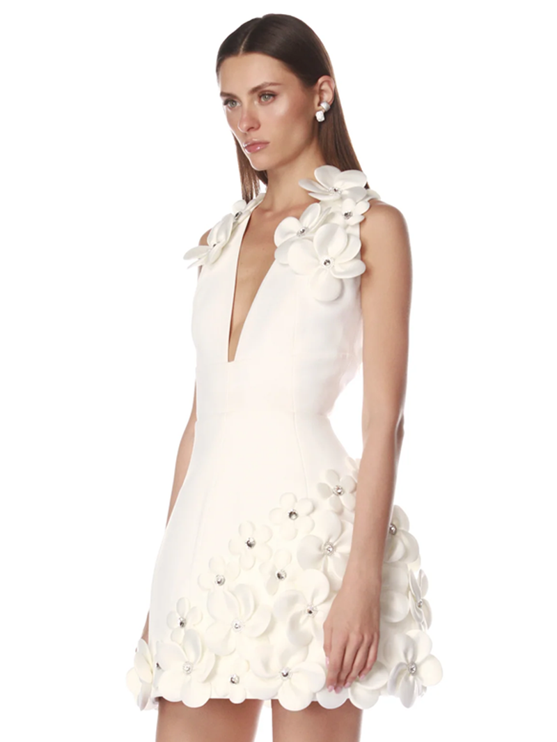 Estelle White Mini Dress
