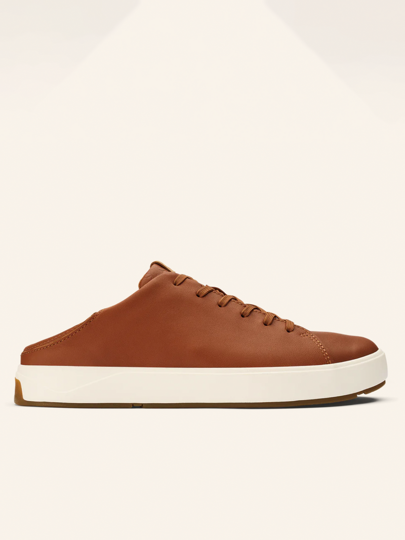 Lae‘ahi Lī ‘Ili Leather Sneaker in Kukui Brown