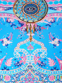 Footsteps In Folklore Lace Up One Piece by CAMILLA - View 5