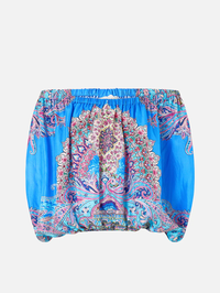 Footsteps In Folklore Off Shoulder Elastic Top by CAMILLA - View 9