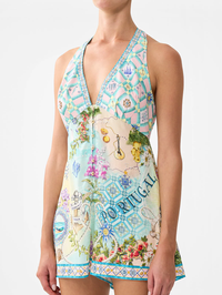 Just Coasting Button Front Halter Playsuit by CAMILLA - View 5