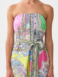 Magic Carpet Ride Tie Waist Strapless Jumpsuit by CAMILLA - View 6