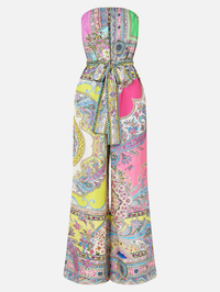 Magic Carpet Ride Tie Waist Strapless Jumpsuit by CAMILLA - View 7