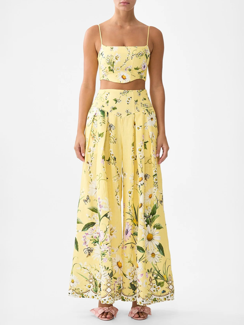 Daisy Chains Corset Crop Top