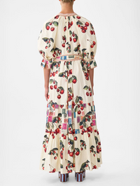 Notes From The Road Tiered Shirt Dress With Short Sleeve