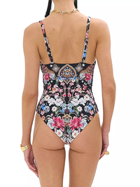 Midnight In Monserrate U-Ring Underwire One-Piece Swimsuit
