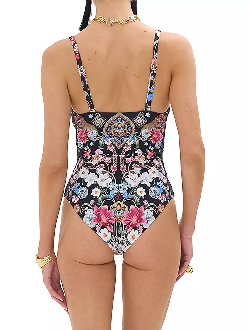 Midnight In Monserrate U-Ring Underwire One-Piece Swimsuit