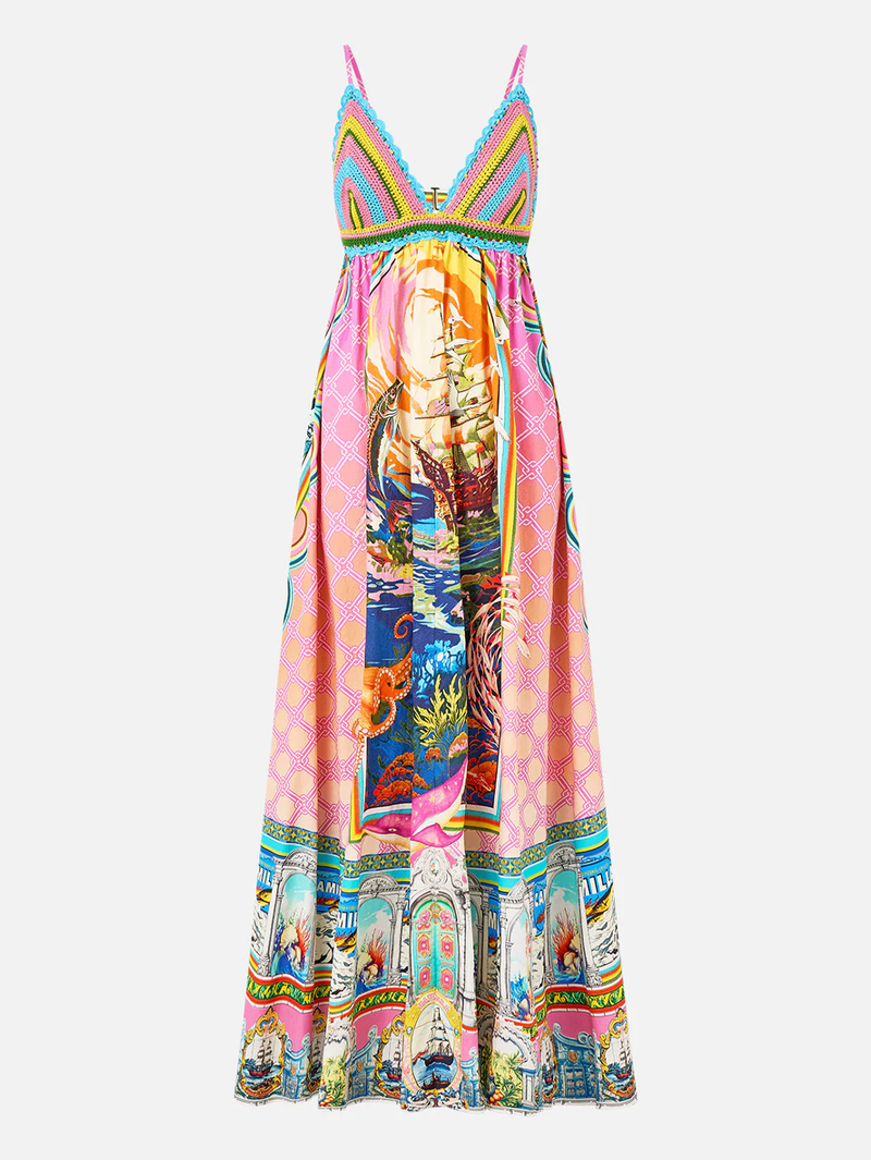 Salty Splendor Bralette Detail Dress