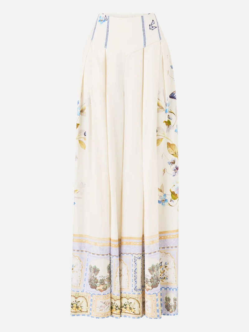 Botanical Ballads Corset Waist Wide Leg Pant