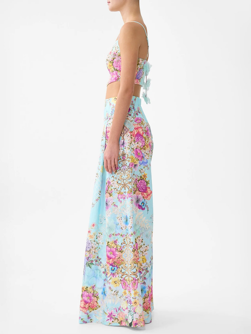 Bazaar Blooms Corset Crop Top