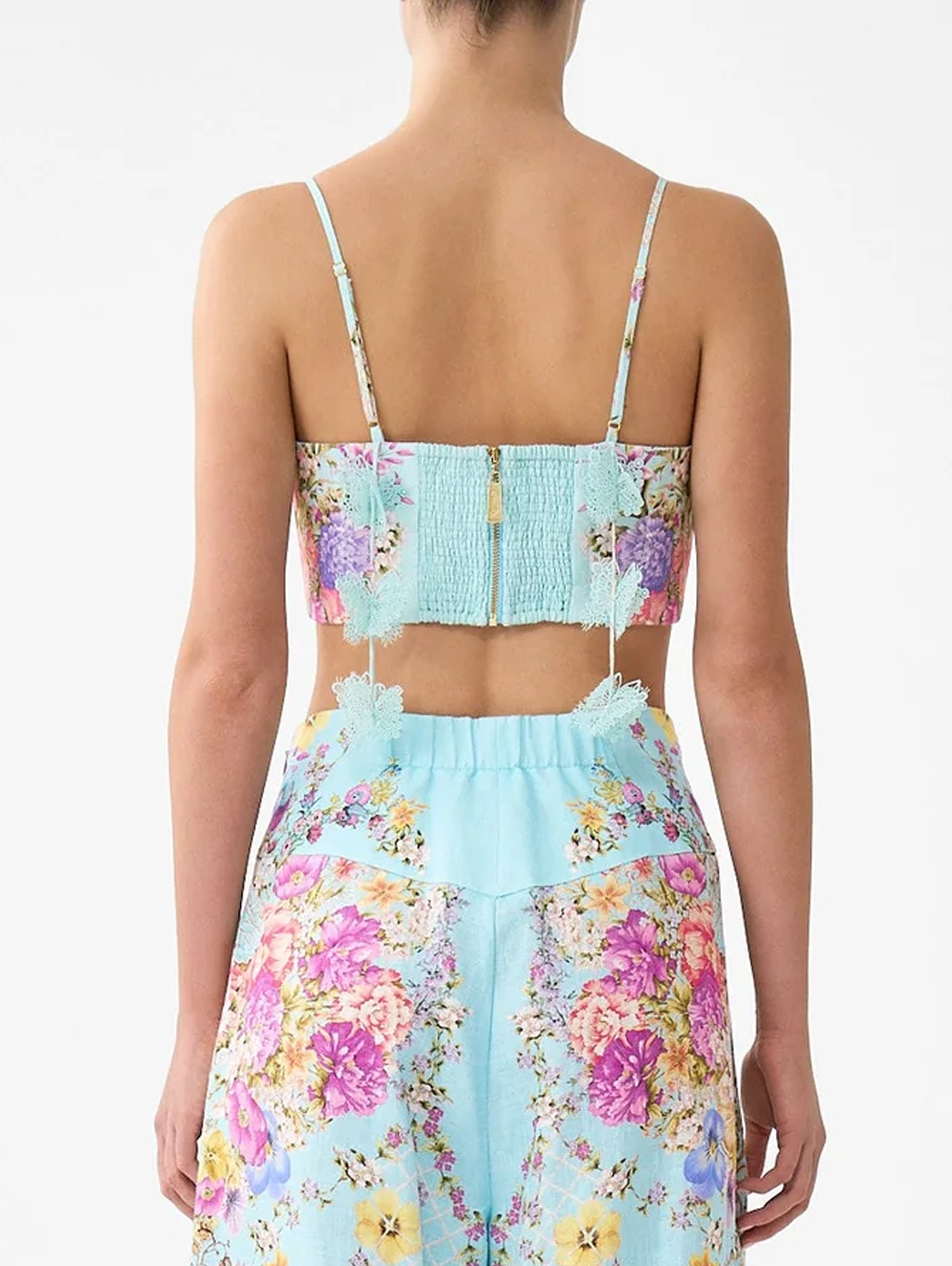 Bazaar Blooms Corset Crop Top