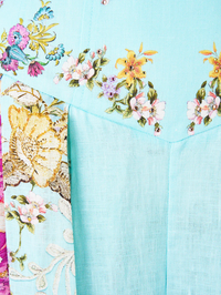 Bazaar Blooms Corset Waist Wide-Leg Pant