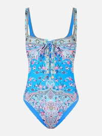 Footsteps In Folklore Lace Up One Piece