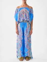 Footsteps In Folklore Off Shoulder Elastic Top