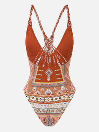 Fabric Of Time V Neck One Piece