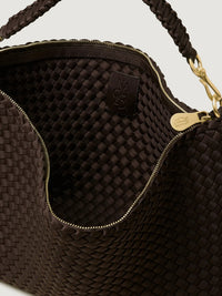 Porto Medium Half Moon Bag In Chocolate