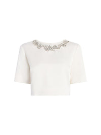 CINQ A SEPT ADONA TOP IVORY – Image 1