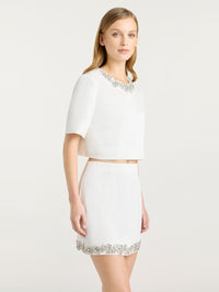 CINQ A SEPT ADONA TOP IVORY – Image 3