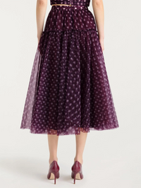 Camille Polka Dot Selly Skirt by CINQ A SEPT - View 2