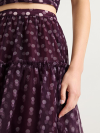 Camille Polka Dot Selly Skirt by CINQ A SEPT - View 3