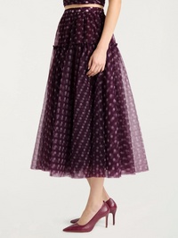 Camille Polka Dot Selly Skirt by CINQ A SEPT - View 4