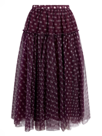 Camille Polka Dot Selly Skirt by CINQ A SEPT - View 5