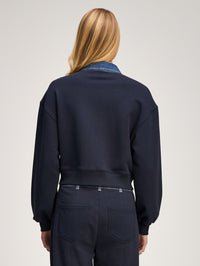CINQ A SEPT Corenna Pullover in Navy/ruisseau – Image 5