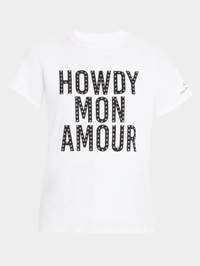 Howdy Mon Amour Embellished Tee by CINQ A SEPT - View 4
