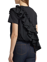Lottie Ruffled Cotton Top by CINQ A SEPT - View 2