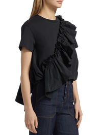 Lottie Ruffled Cotton Top by CINQ A SEPT - View 5