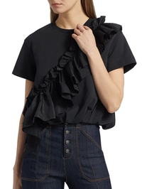 Lottie Ruffled Cotton Top by CINQ A SEPT - View 6