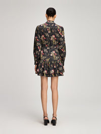 CINQ A SEPT Love Letter Floral Emilienne Dress in Black Multi – Image 5