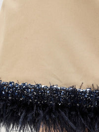 CINQ A SEPT Marie Skirt in KHAKI/NAVY – Image 5