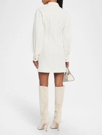 Nolwenn Drop-Shoulder Mini-Shirtdress by CINQ A SEPT - View 2