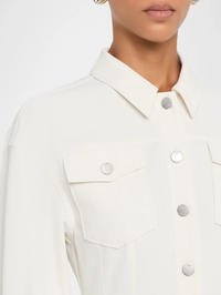 Nolwenn Drop-Shoulder Mini-Shirtdress by CINQ A SEPT - View 3
