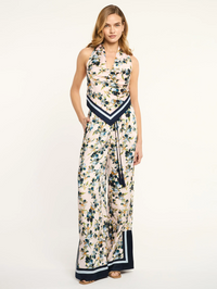 Trailing Iris Asher Pant in Rosy Cloud Multi by CINQ A SEPT - View 7