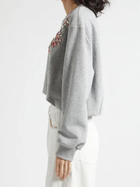 CINQ A SEPT Twilight Spark Davini Pullover In Heather Grey in HEATHER GREY – Image 2