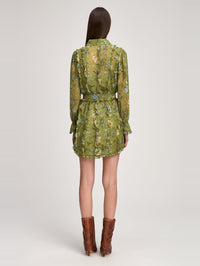 CINQ A SEPT WINDSWEPT FLORAL ESTELLE DRESS IN IGUANA MULTI – Image 5