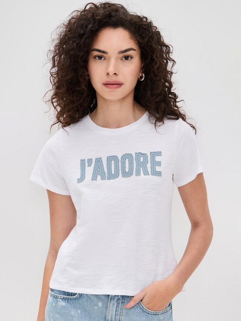 Denim J'Adore Shrunken Tee