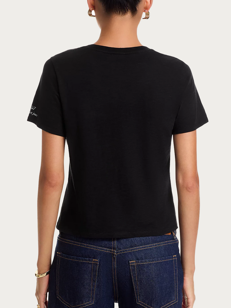 Faux Pearl Jadore Shrunken Tee