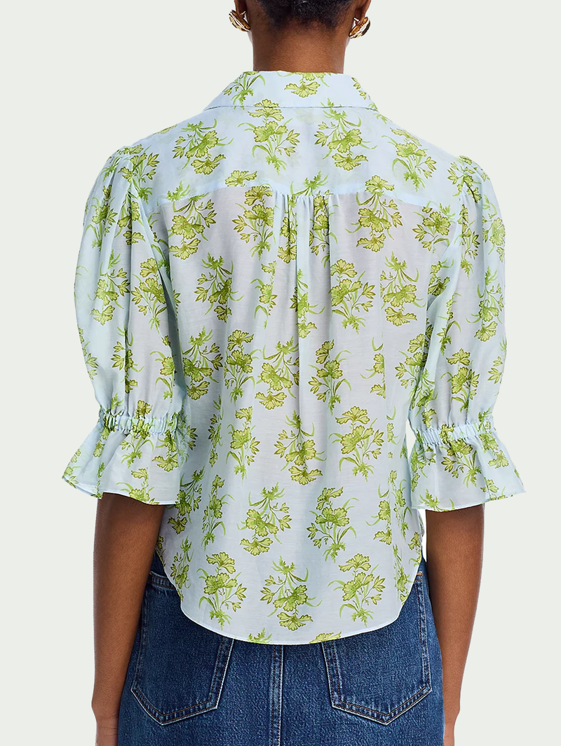 Papyrus Floral Pintuck Fiona Top