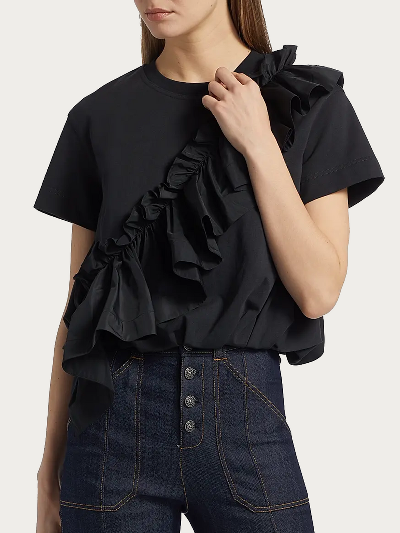 Lottie Ruffled Cotton Top